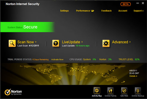 Norton Antivirus Screenshot 1